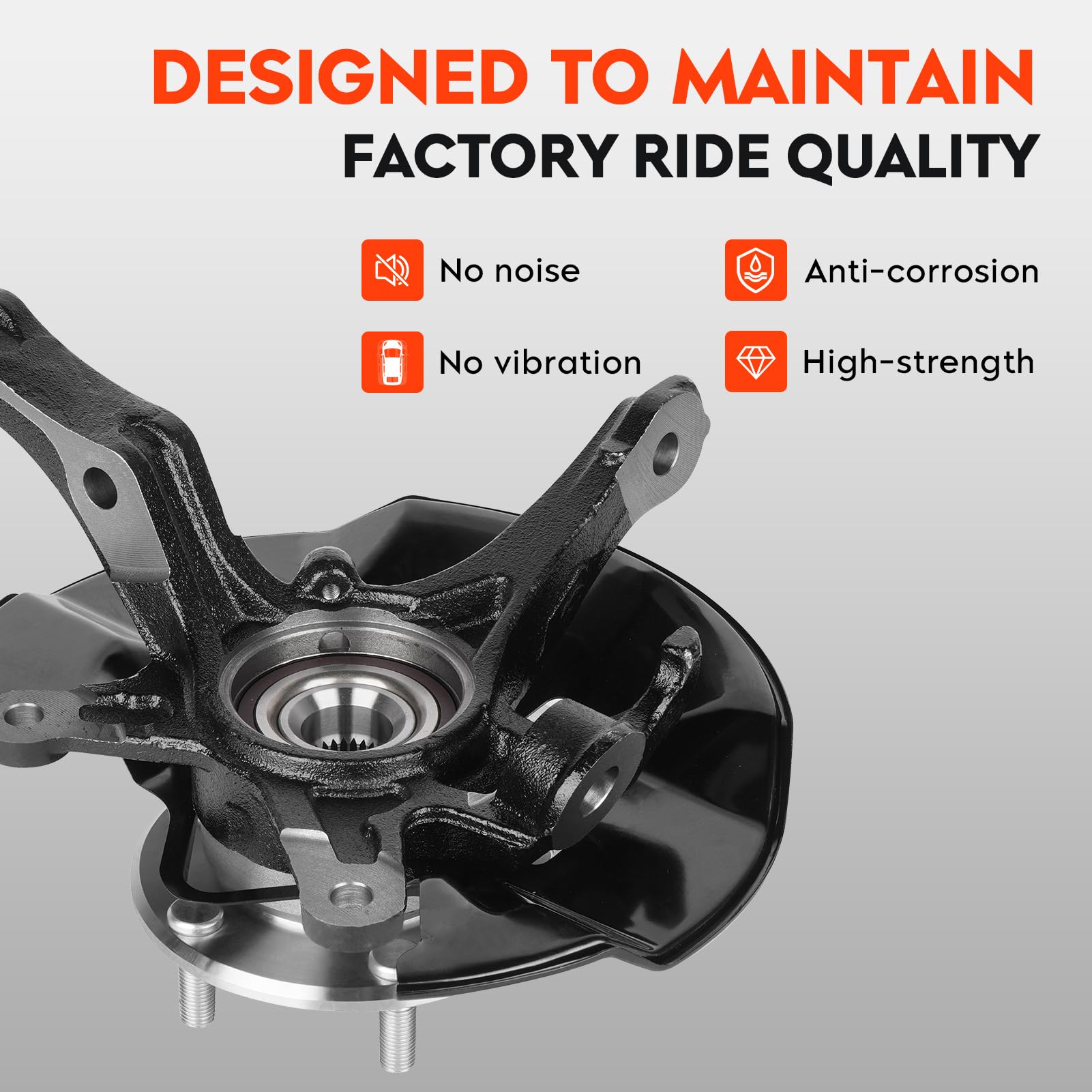 Amazon.com: Front Left Driver Side Steering Knuckle & Wheel